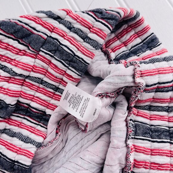 Caslon Womens Striped Seersucker Skirt With Pockets - Picture 3 of 6